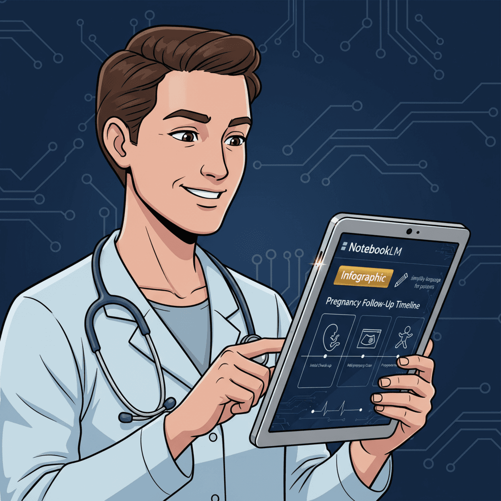 הסברים רפואיים קלים וברורים: כפתור ה-Infographic ב-NotebookLM